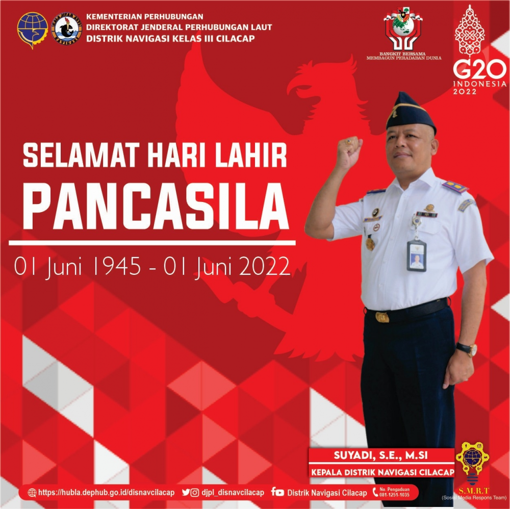 Selamat Hari Lahir Pancasila tahun 2022