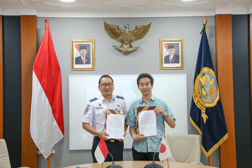 TINGKATKAN DAYA SAING KEPELABUHANAN , KEMENHUB SEPAKATI KERJASAMA DENGAN JEPANG