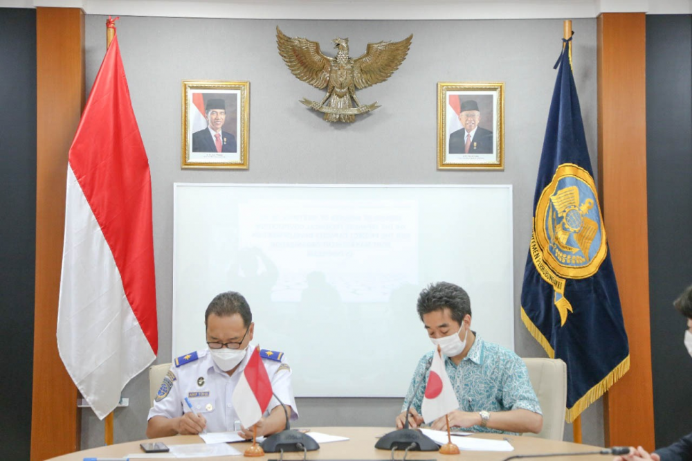 TINGKATKAN DAYA SAING KEPELABUHANAN , KEMENHUB SEPAKATI KERJASAMA DENGAN JEPANG
