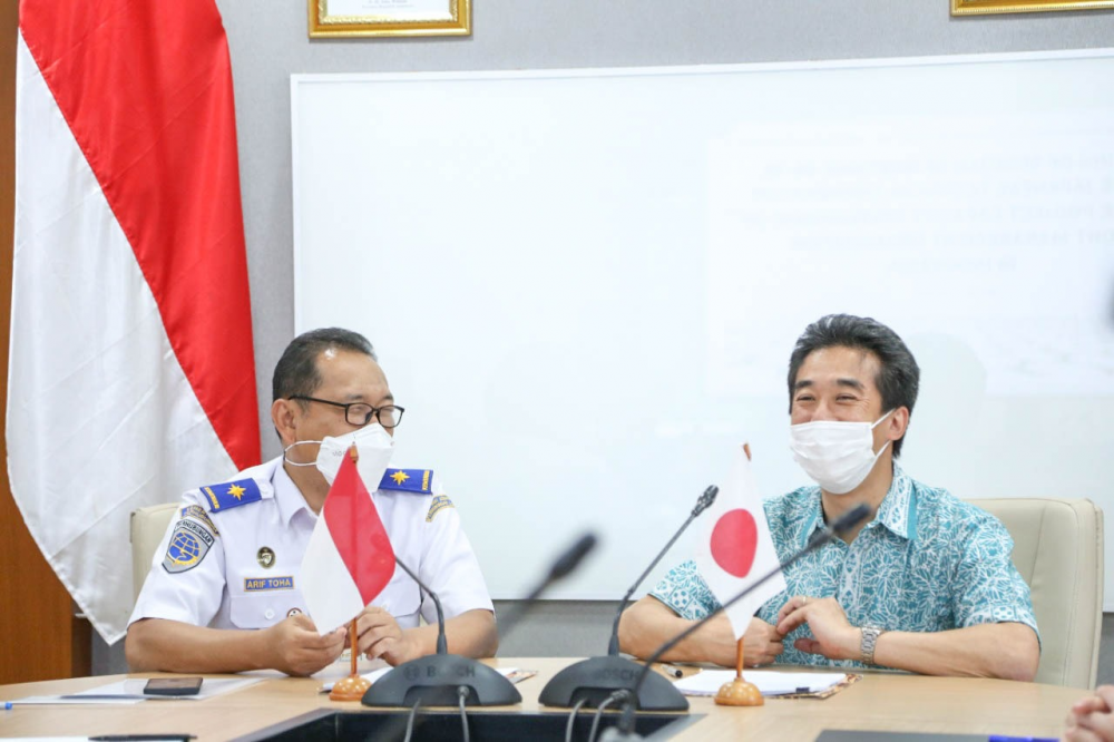 TINGKATKAN DAYA SAING KEPELABUHANAN , KEMENHUB SEPAKATI KERJASAMA DENGAN JEPANG