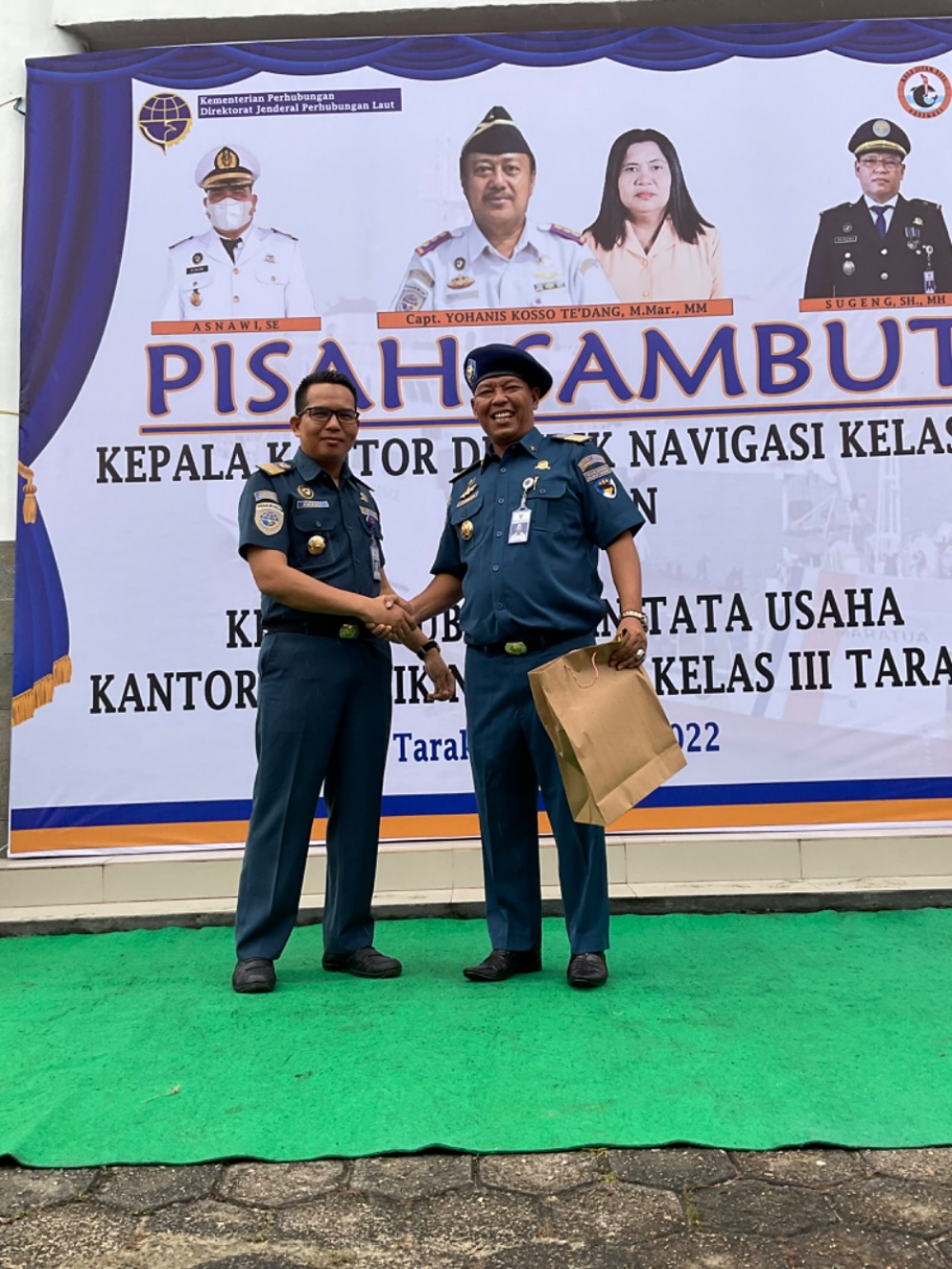 Pisah Sambut Kepala Kantor dan Kabag TU Distrik Navigasi Tarakan