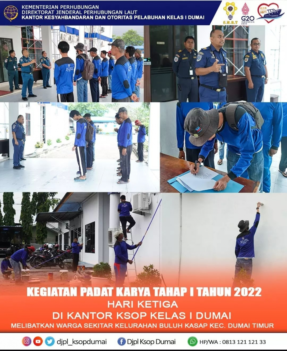 Kegiatan Padat Karya Tahap I Tahun 2022