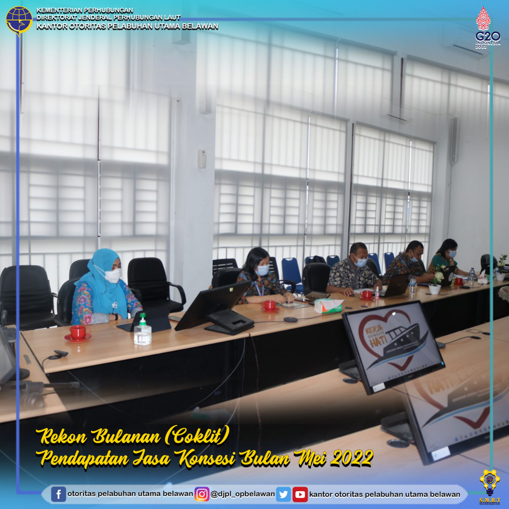 Rekonsiliasi Bulanan (Coklit) Pendapatan Jasa Konsesi Bulan Mei 2022