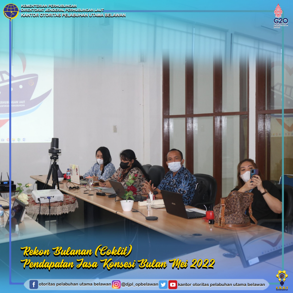 Rekonsiliasi Bulanan (Coklit) Pendapatan Jasa Konsesi Bulan Mei 2022