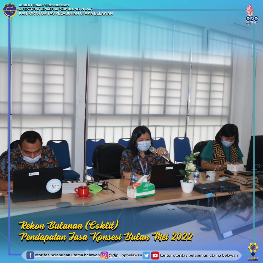 Rekonsiliasi Bulanan (Coklit) Pendapatan Jasa Konsesi Bulan Mei 2022