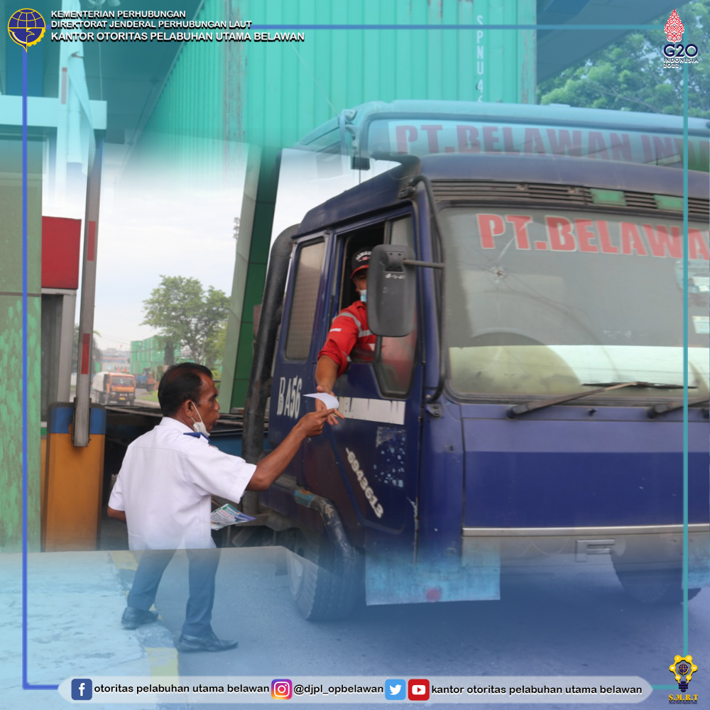 Sosialisasi penerapan Single Truck Identification Data (STID) Dan Driver Identification Data (DID) Di Pelabuhan Belawan