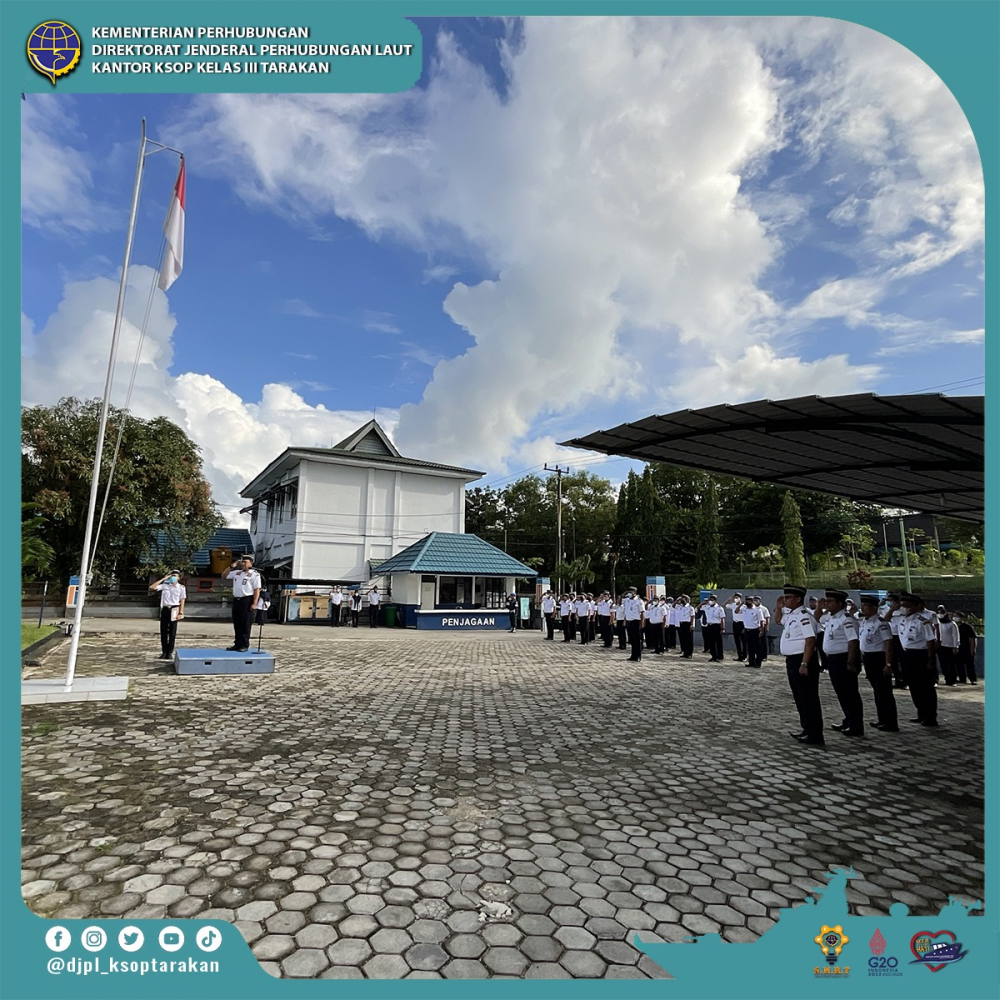Apel Pagi Kantor Kesyahbandaran dan Otoritas Pelabuhan Kelas III, Senin 20 Juni 2022