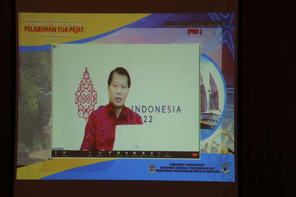 DORONG PEREKONOMIAN DAN PERDAGANGAN SUMATERA BARAT, KEMENHUB GELAR FGD PENETAPAN ALUR PELAYARAN PELABUHAN TUA PEJAT