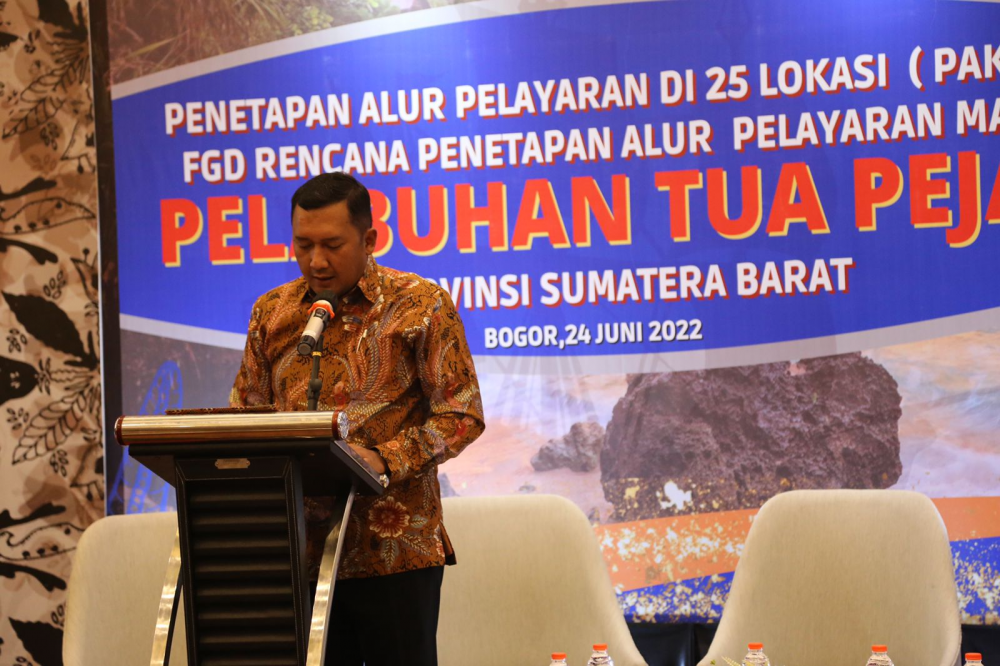 DORONG PEREKONOMIAN DAN PERDAGANGAN SUMATERA BARAT, KEMENHUB GELAR FGD PENETAPAN ALUR PELAYARAN PELABUHAN TUA PEJAT