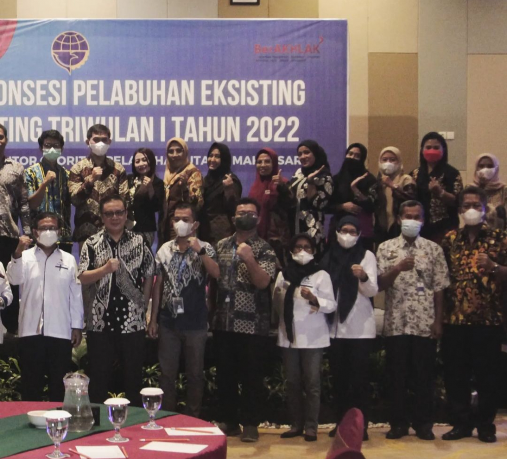 Rekonsiliasi Konsesi Triwulan I Tahun 2022 Di Wilayah Koordinasi Kantor Otoritas Pelabuhan Makassar Di Hotel Harris, Samarinda