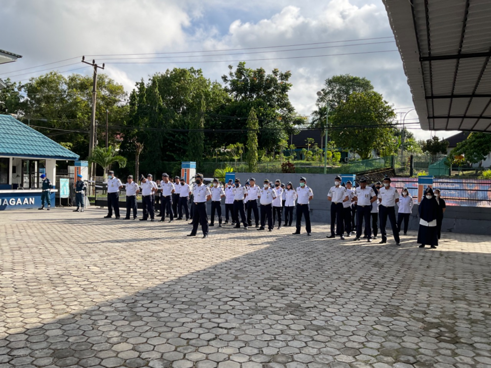 Apel Pagi Kantor Kesyahbandaran dan Otoritas Pelabuhan Kelas III, Senin 27 Juni 2022