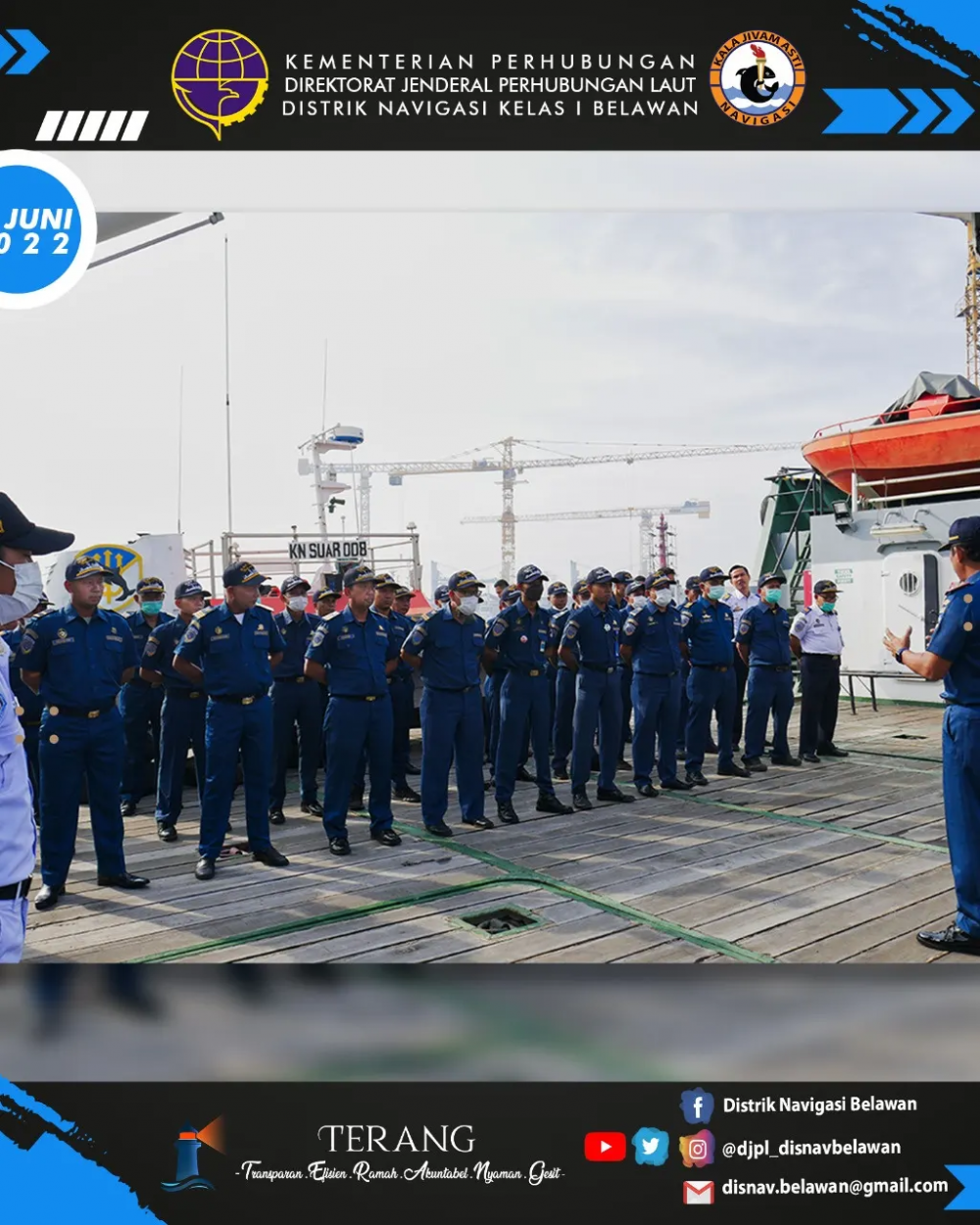 APEL RUTIN KESIAPAN CREW & SARANA PRASARANA KAPAL NEGARA KENAVIGASIAN DI KAPAL KN.BERHALA