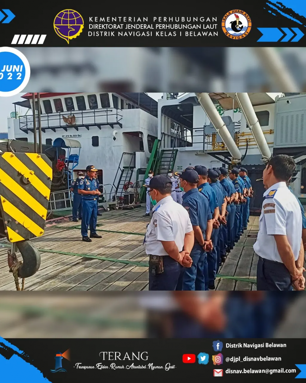 APEL RUTIN KESIAPAN CREW & SARANA PRASARANA KAPAL NEGARA KENAVIGASIAN DI KAPAL KN.BERHALA