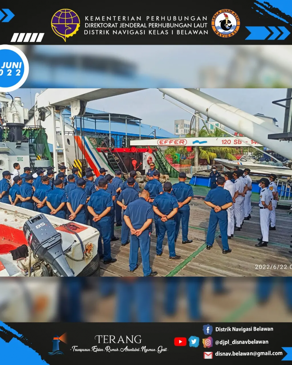 APEL RUTIN KESIAPAN CREW & SARANA PRASARANA KAPAL NEGARA KENAVIGASIAN DI KAPAL KN.BERHALA