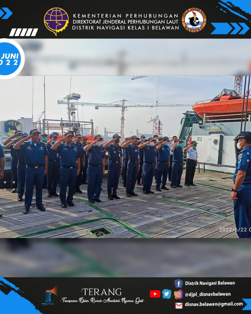 APEL RUTIN KESIAPAN CREW & SARANA PRASARANA KAPAL NEGARA KENAVIGASIAN DI KAPAL KN.BERHALA