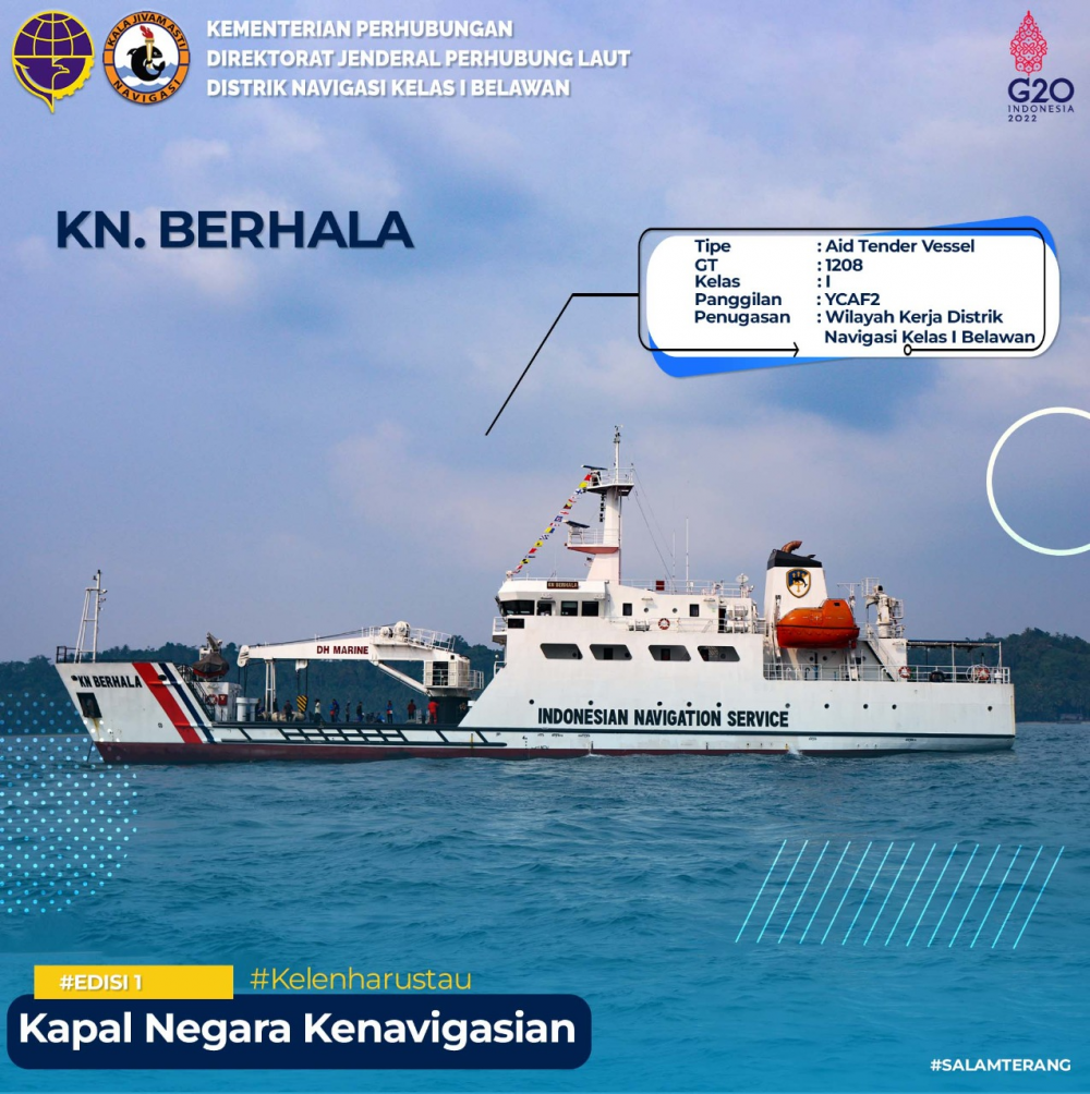 ARMADA KAPAL NEGARA KENAVIGASIAN DISTRIK NAVIGASI KELAS I BELAWAN