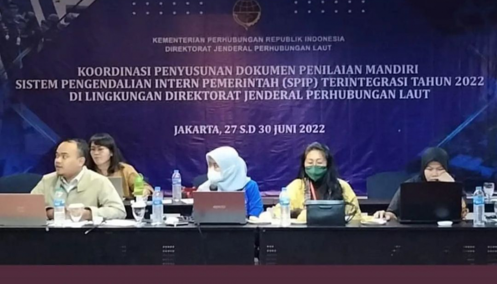 Rapat Koordinasi Penyusunan Dokumen Penilaian Mandiri Sistem Pengendalian Intern Pemerintah (SPIP) Terintegrasi Tahun 2022 Di Lingkungan Ditjen Hubla Di Hotel Novotel Gajah Mada Jakarta