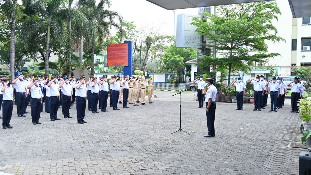 Kegiatan Apel Pagi Kantor Kesyahbandaran Utama Tanjung Priok