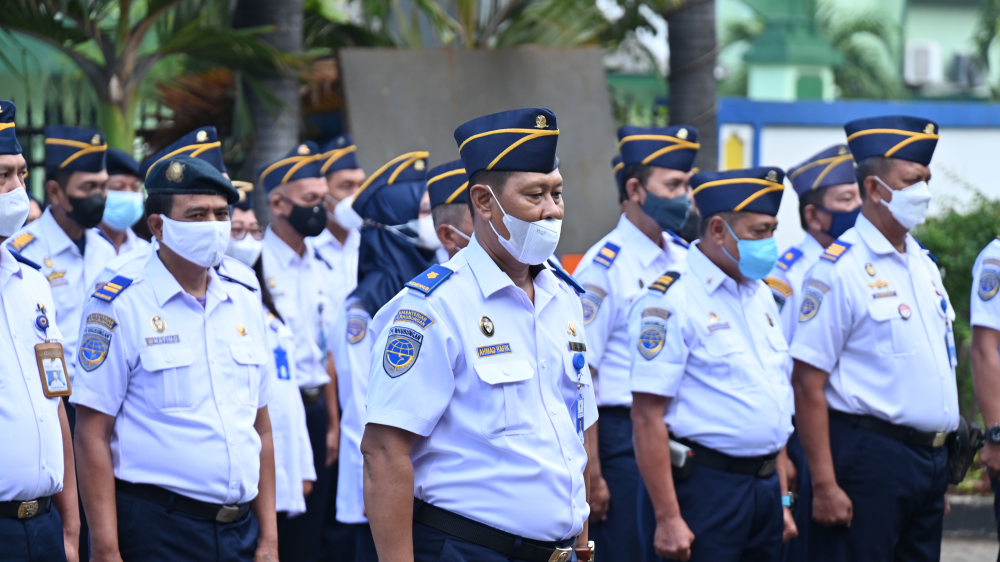 Kegiatan Apel Pagi Kantor Kesyahbandaran Utama Tanjung Priok
