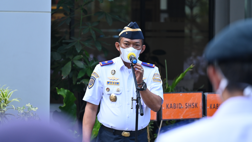 Kegiatan Apel Pagi Kantor Kesyahbandaran Utama Tanjung Priok