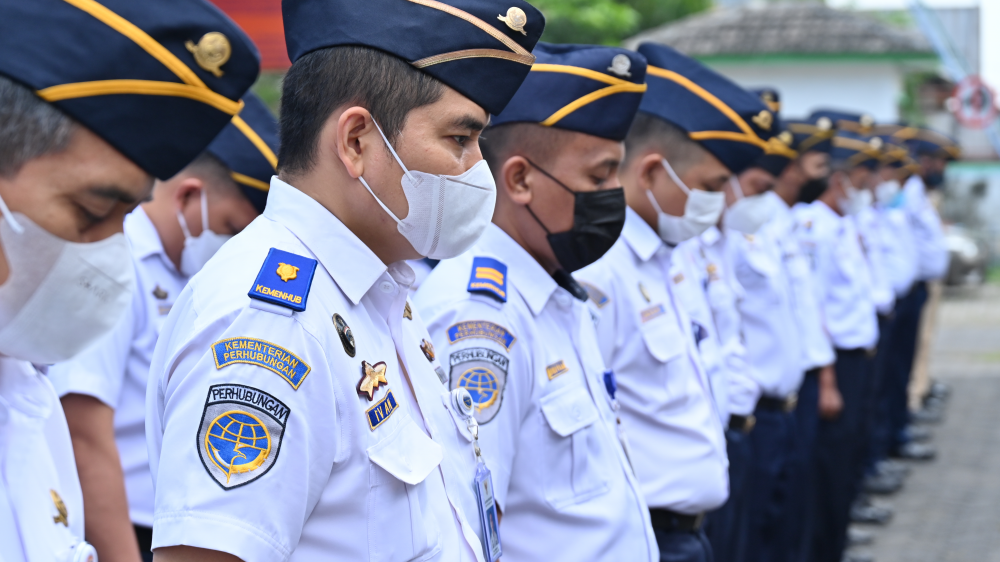 Kegiatan Apel Pagi Kantor Kesyahbandaran Utama Tanjung Priok