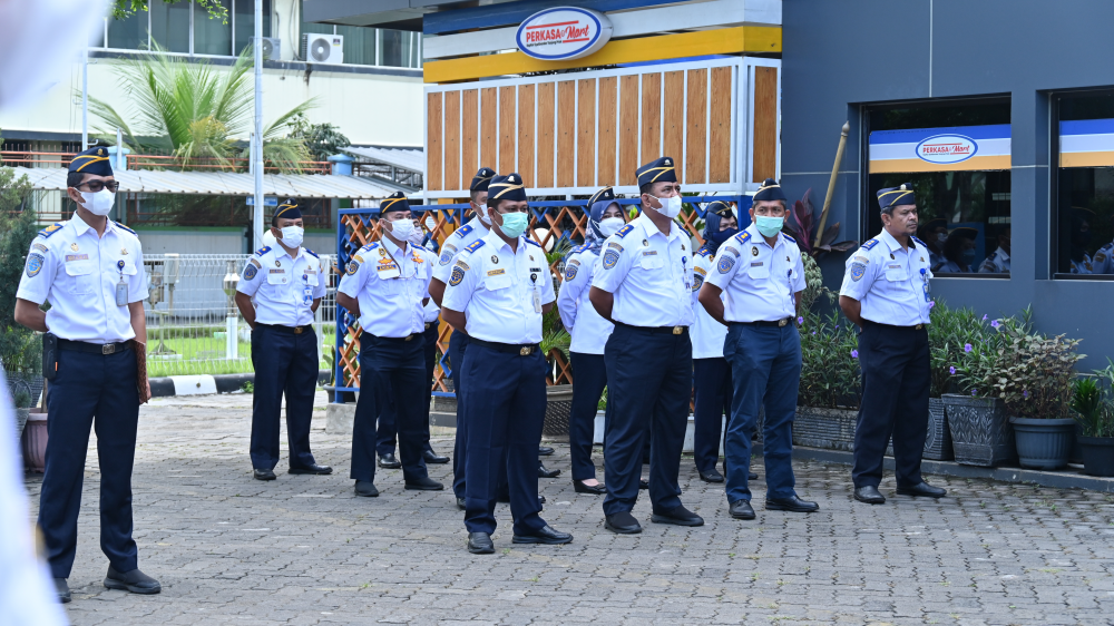 Kegiatan Apel Pagi Kantor Kesyahbandaran Utama Tanjung Priok
