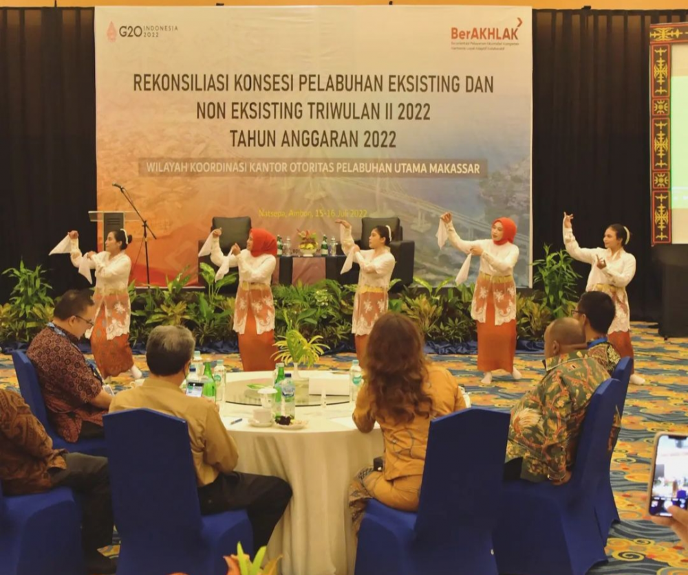 Rekonsiliasi Konsesi Triwulan II tahun 2022 di Wilayah Koordinasi Kantor Otoritas Pelabuhan Utama Makassar Di Hotel The Natsepa Ambon