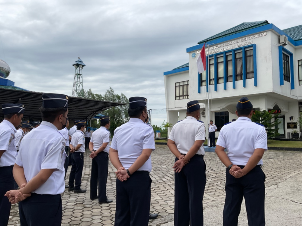 Apel Pagi Kantor Kesyahbandaran dan Otoritas Pelabuhan Kelas III, Senin 18 Juli 2022