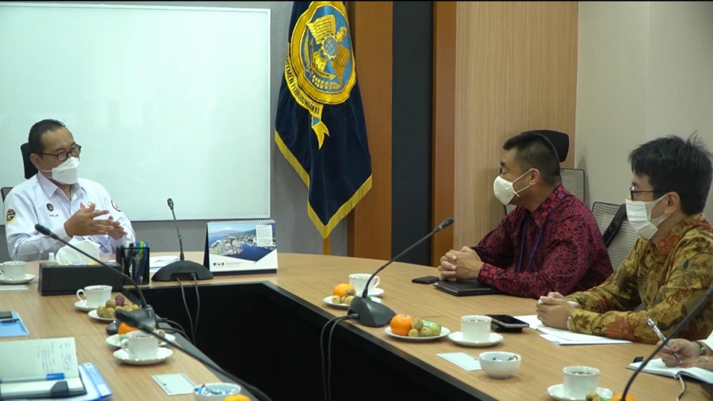DIRJEN HUBLA TERIMA KUNJUNGAN KEDUBES JEPANG BAHAS KERJASAMA PELABUHAN PATIMBAN