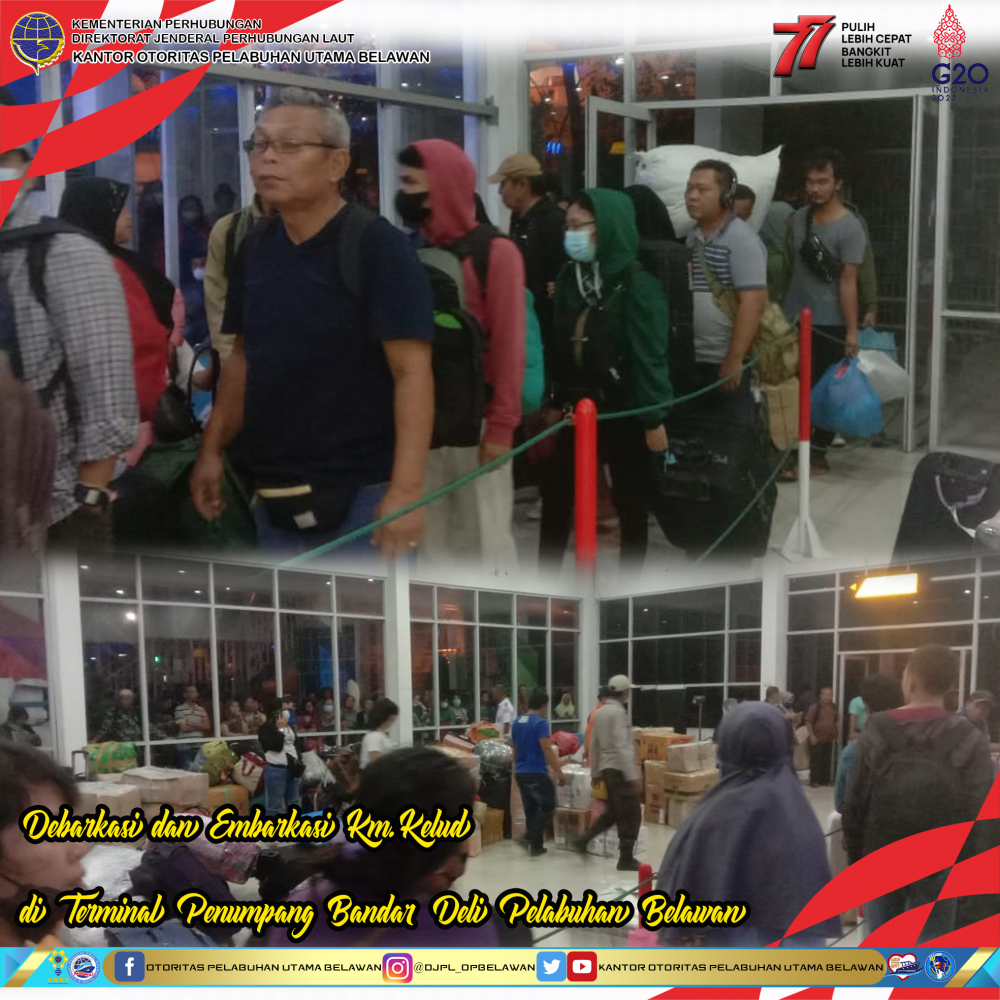 Debarkasi dan Embarkasi KM. KELUD
