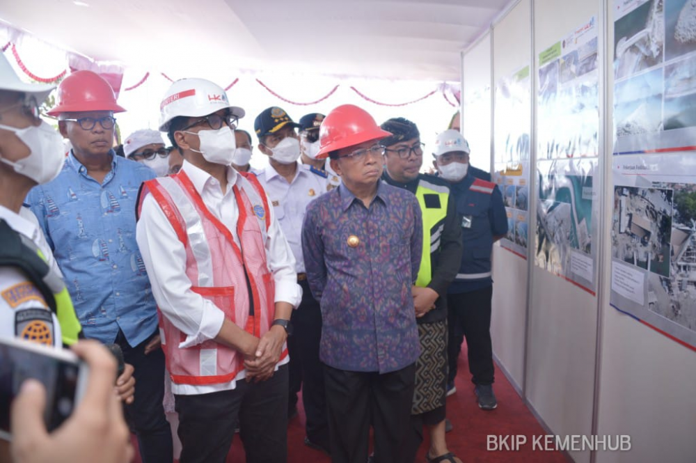 Persiapan KTT G20 *Menhub Pastikan Pembangunan Pelabuhan Sanur dan Terminal VVIP Bandara Ngurah Rai Sesuai Target*