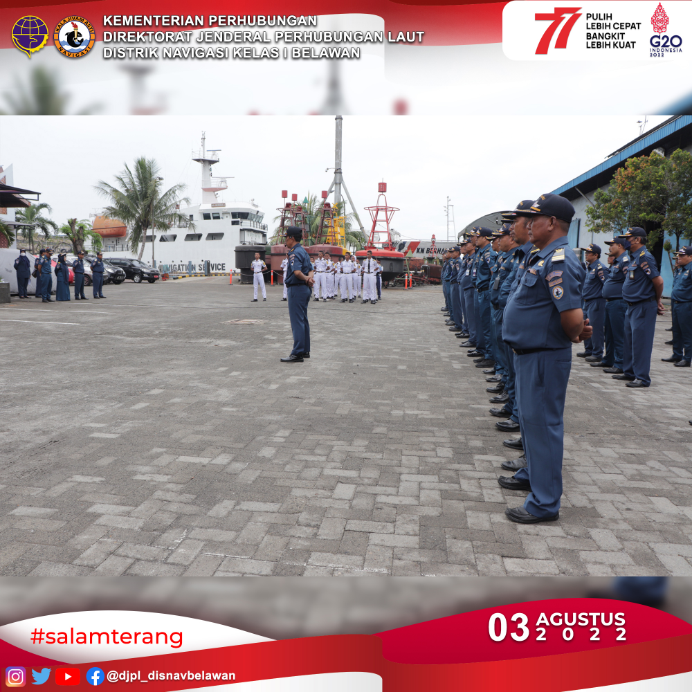 KUNJUNGAN STAF KHUSUS DAN TENAGA AHLI MENTERI PERHUBUNGAN KE DISTRIK NAVIGASI KELAS I BELAWAN