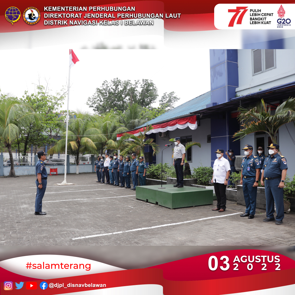 KUNJUNGAN STAF KHUSUS DAN TENAGA AHLI MENTERI PERHUBUNGAN KE DISTRIK NAVIGASI KELAS I BELAWAN