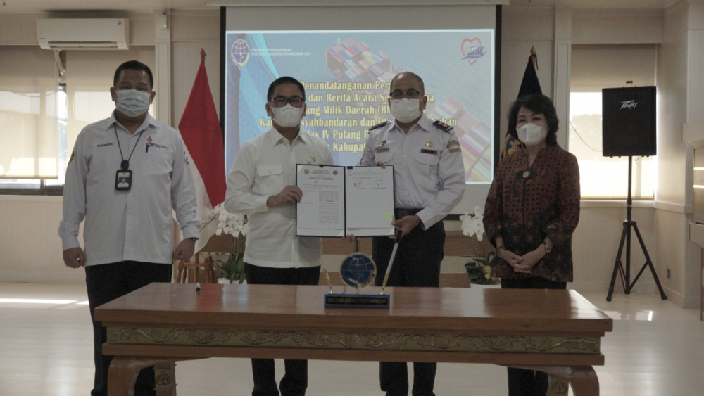KEMENHUB DAN PEMERINTAH KABUPATEN PULANG PISAU TANDATANGANI PERJANJIAN HIBAH DAERAH