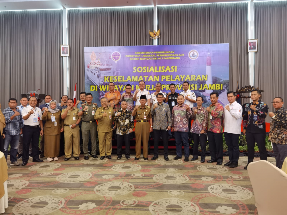 KEMENHUB GELAR SOSIALISASI KESELAMATAN PELAYARAN DENGAN TEMA “PENINGKATAN KESELAMATAN PELAYARAN” DI PERAIRAN JAMBI