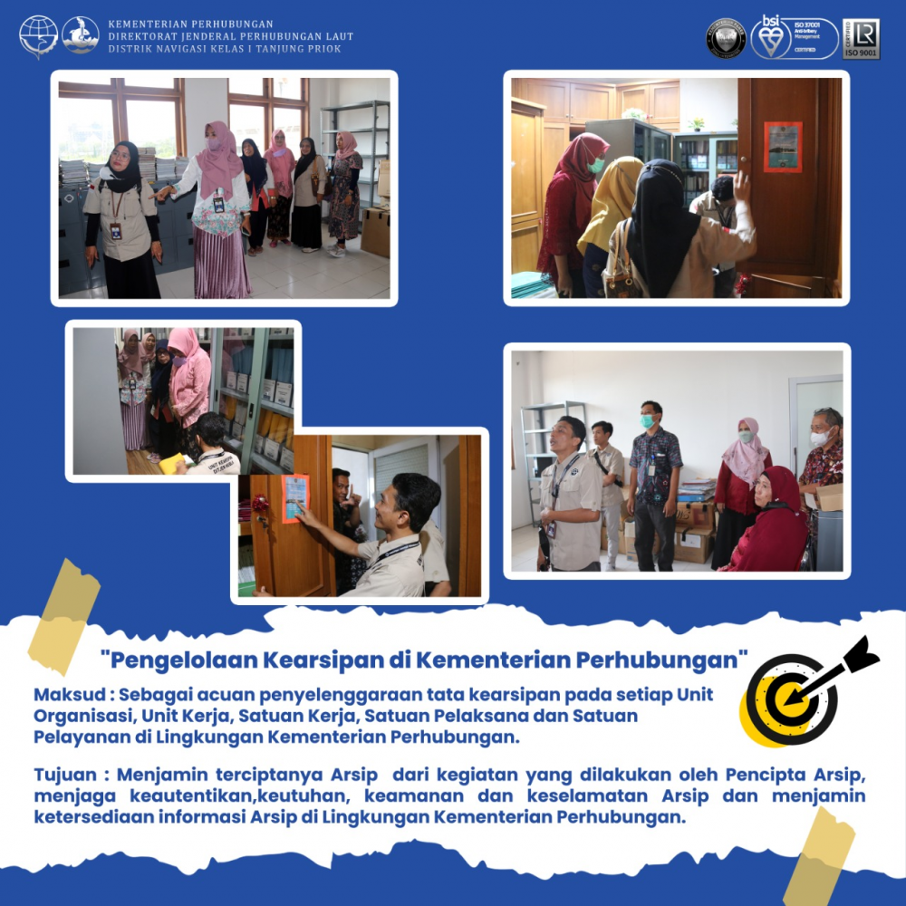 Pengelolaan Kearsipan di Distrik Navigasi Kelas I Tanjung Priok
