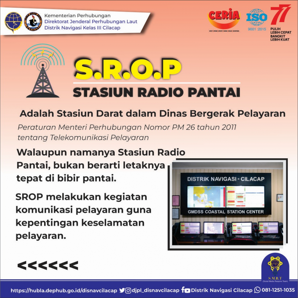 Tahukah kalian kalau Stasiun Radio Pantai ( SROP ) beroperasi selama 24 jam