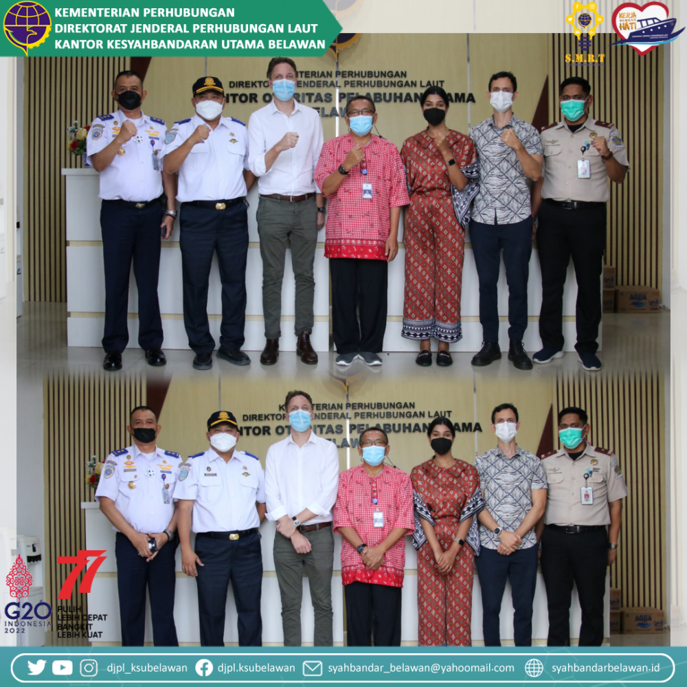 KUNJUNGAN KONSULER AUSTRALIA DI PELABUHAN BELAWAN.