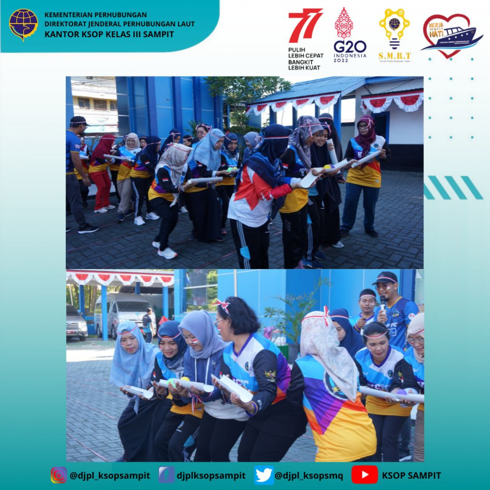 Kantor KSOP Kelas III Sampit melaksanakan Lomba 17 Agustus
