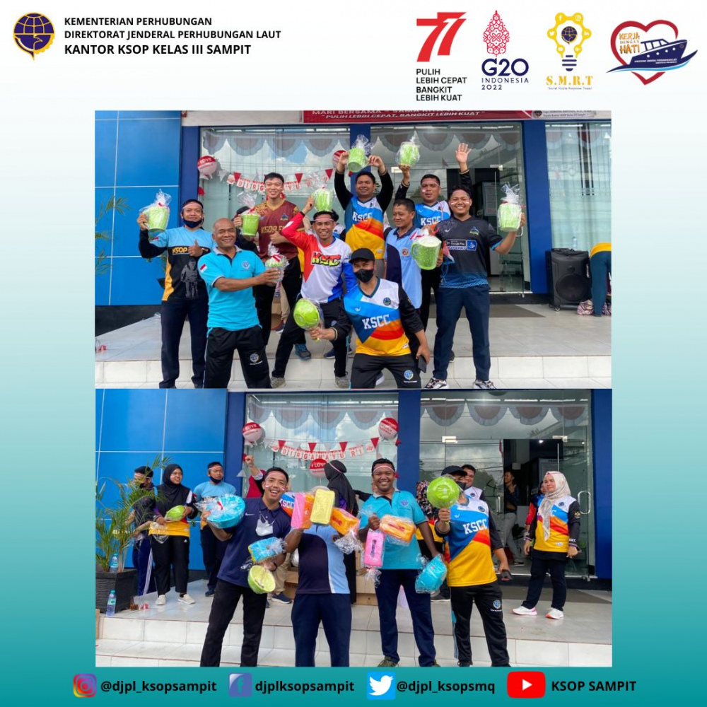 Kantor KSOP Kelas III Sampit melaksanakan Lomba 17 Agustus