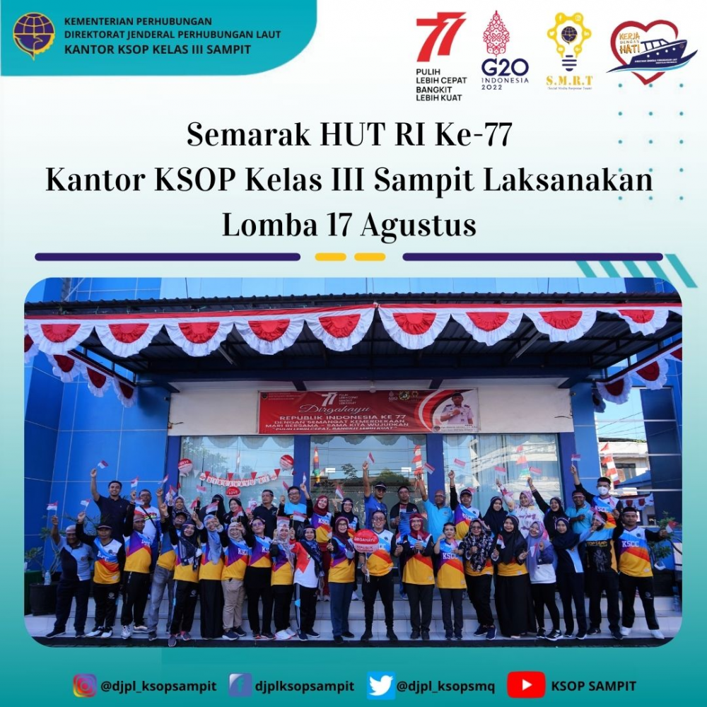 Kantor KSOP Kelas III Sampit melaksanakan Lomba 17 Agustus