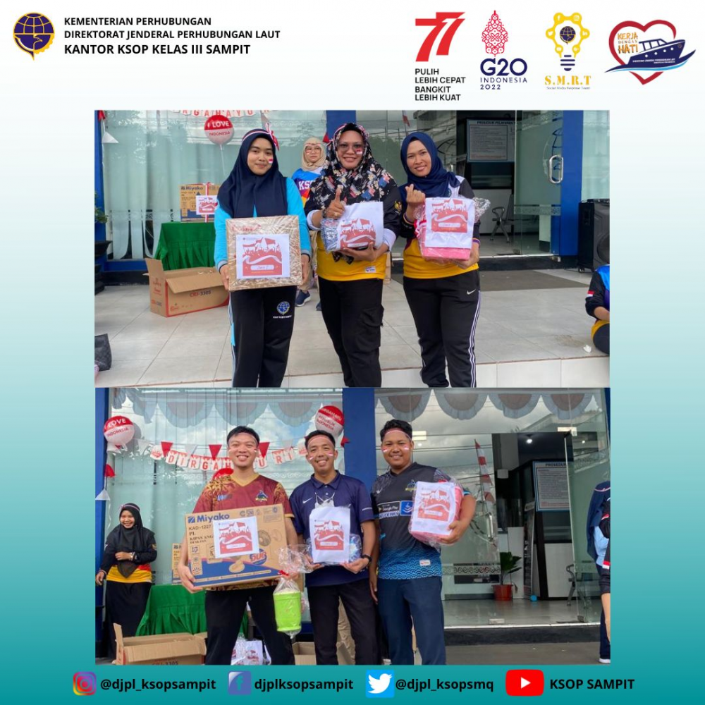 Kantor KSOP Kelas III Sampit melaksanakan Lomba 17 Agustus