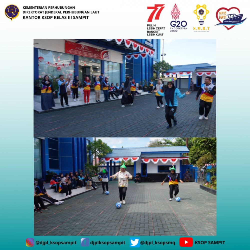 Kantor KSOP Kelas III Sampit melaksanakan Lomba 17 Agustus