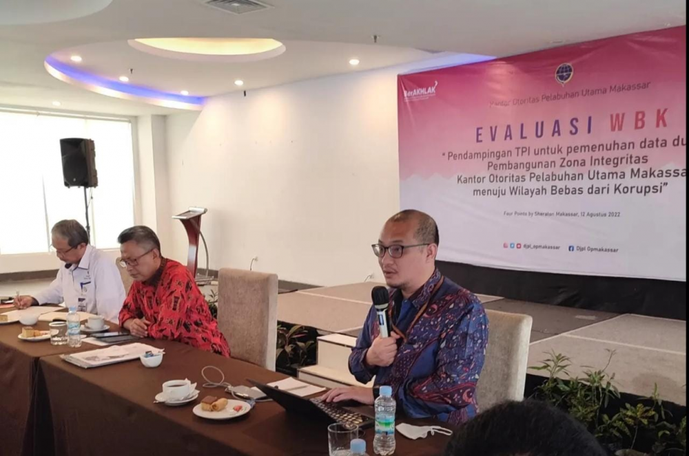 Pendampingan TPI untuk Pemenuhan data dukung Pembangunan Zona Integritas Kantor Otoritas Pelabuhan Utama Makassar menuju Wilayah Bebas dari Korupsi