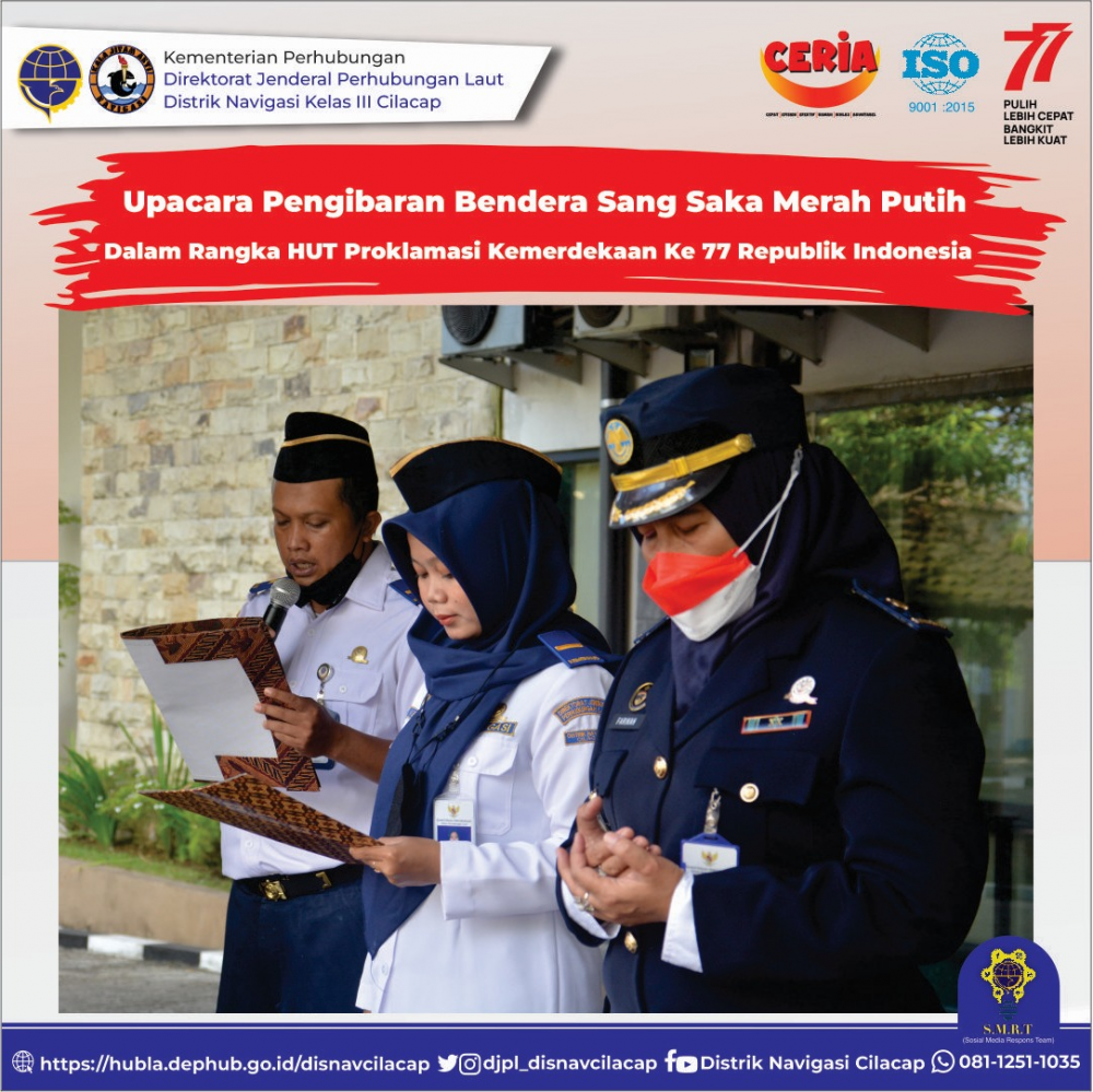 Upacara Peringatan HUT Ke-77 Kemerdekaan Republik Indonesia Tahun 2022