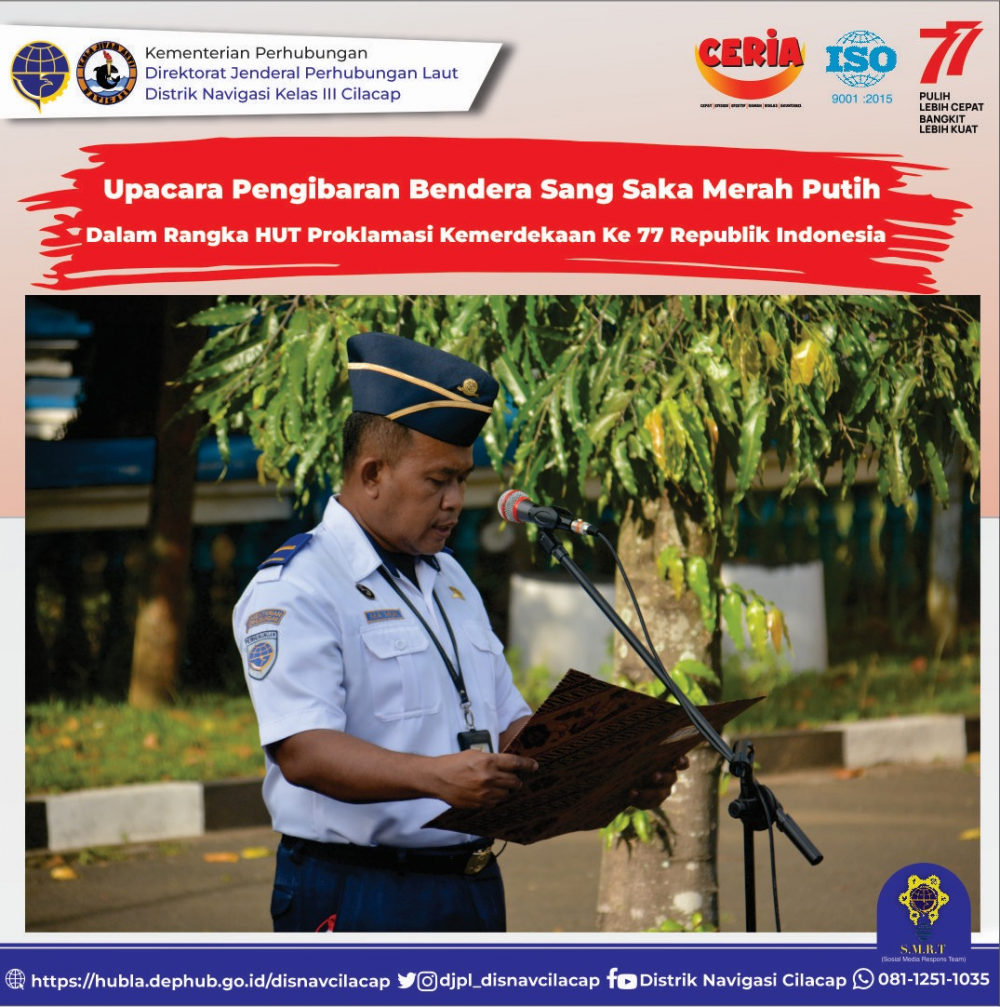 Upacara Peringatan HUT Ke-77 Kemerdekaan Republik Indonesia Tahun 2022
