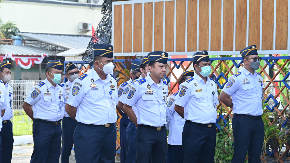 Kegiatan Apel Pagi Kantor Kesyahbandaran Utama Tanjung Priok
