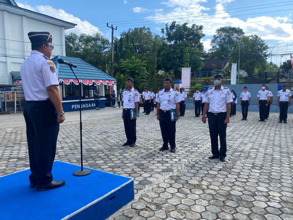Apel Pagi Kantor Kesyahbandaran dan Otoritas Pelabuhan Kelas III, Senin 22 Agustus 2022