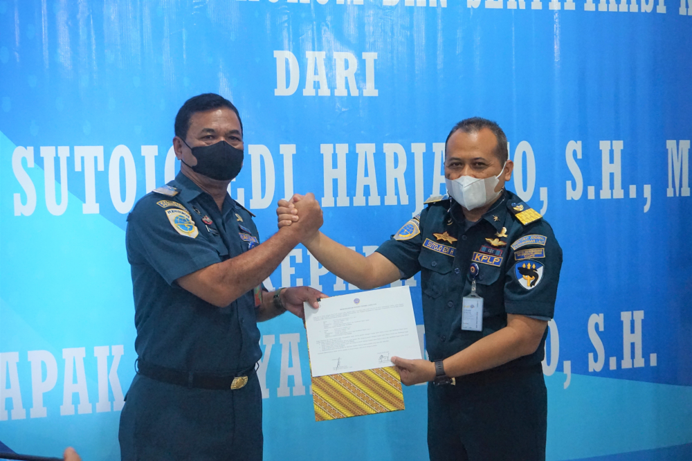 Pisah Sambut Kepala Seksi Status Hukum dan Sertifikasi Kapal Kantor KSOP Kelas III Sampit