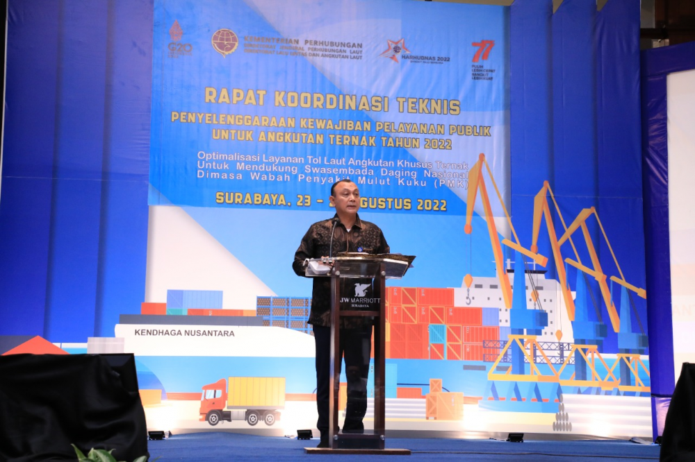 ANTISIPASI PENYEBARAN PMK, KEMENHUB OPTIMALKAN KAPAL TERNAK PENDUKUNG SWASEMBADA DAGING NASIONAL